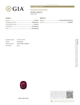Natural Rhodolite Garnet – Certified by GIA | 5.74 Carats | Purplish Red | Report No. 2486354153